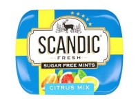 Драже освежающие Scandic Fresh цитрусовый микс без сахара 14 г