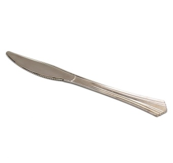 Нож фигурный TaMbien пластиковый 18 см металлик 18 шт/уп