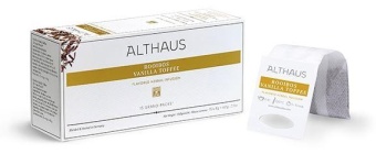 Чай Althaus Rooibush Vanilla Toffee Ройбуш Ванильная Карамель травяной 15п*3,5 для чайника