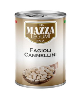 Фасоль консервированная Mazza Legumi Beans Cannellini 400 г ж/б