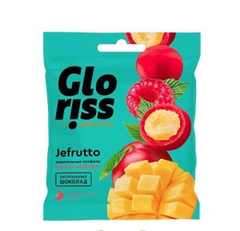 Жевательные конфеты Gloriss Jefrutto Манго-Малина 35 г