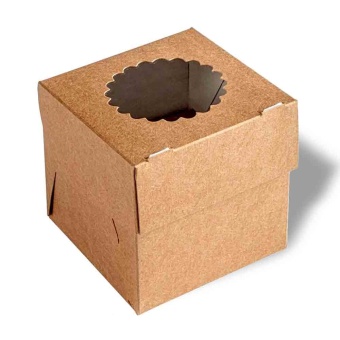 Коробка OSQ MUF 1 для кексов и маффинов 100x100x100 мм 25 шт (250 шт./10 уп./кор.)
