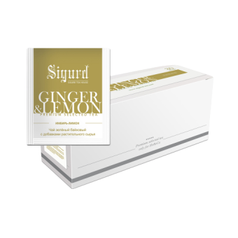 Чай Sigurd Ginger & Lemon Имбирь и Лимон 30 пак/уп