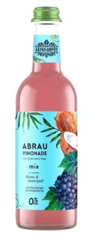 Напиток безалкогольный сильногазированный Abrau Vinonade со вкусом Кокоса и Каберне 375 мл стекло