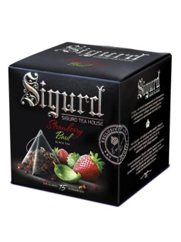 Чай Sigurd Strawberry & Basil клубника-базилик черный 15*2г