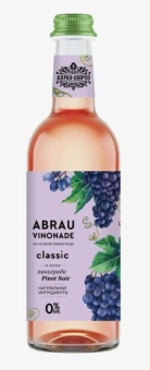 Напиток Абрау Винонад безалкогольный сильногазированный со вкусом Пино Нуар 0,375 стекло