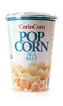 Попкорн CorinCorn в стакане солёный 45 г