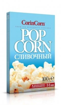 Попкорн CorinCorn зерно для СВЧ сливочный 100 г