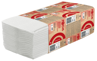 Полотенца бумажные Focus Premium Extra Flush Z-сложение 240х215мм 200 листов