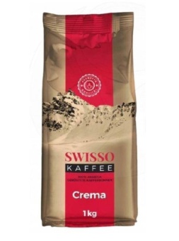 Кофе Swisso Crema в зернах 100% арабика 1кг