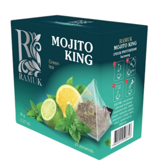 Чай Ramuk зеленый Mojito King Королевский мохито 1,8г*20 п