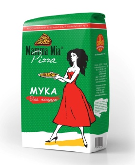 Мука Mamma Mia Pizza из мягких сортов пшеницы 10 кг, средняя, зелёный мешок